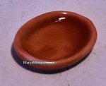 (image for) Oval Serving Dish Red Ceramic