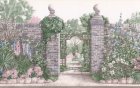 (image for) Floral Garden Arbor Wall Mural