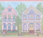 (image for) Pastel Houses Wall Mural A