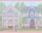 (image for) Pastel Houses Wall Mural C