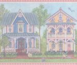 (image for) Pastel Houses Wall Mural E