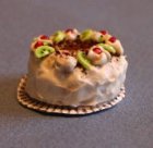 (image for) Kiwi Cherry Cake on a Plate