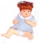 (image for) Baby Megan Porcelain Doll in Blue