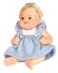 (image for) Baby Molly Porcelain Doll in Blue