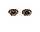 (image for) Antique Brass Oval Drawer Pull 2pc