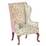 (image for) High Back Armchair - Green Floral