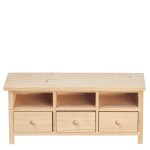 (image for) Small Shelf w/ Drawers - Unfinished