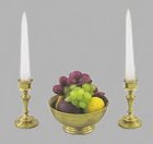 (image for) 1/2in Scale Fruit Bowl w/ Candlesticks