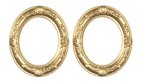 (image for) Gold Oval Frame 2pc