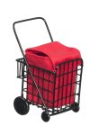 (image for) Black Metal Shopping Beach Travel Cart w/ Bag