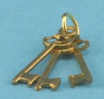 (image for) Three Gold Keys On Ring