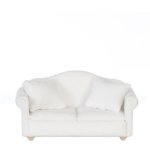 (image for) Overstuffed Sofa w/ Pillows - White