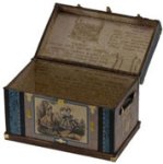 (image for) Lithograph Wooden Trunk Kit Victorian Fashion