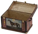 (image for) Lithograph Wooden Trunk Kit Vintage Horse