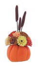 (image for) Pumpkin w/ Floral Arrangement