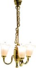 (image for) 3 Light Frosted Tulip Chandelier