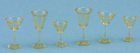 (image for) 6pc Amber Stemware Set