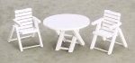 (image for) 3pc Table & Chair Set - White