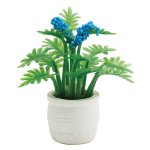 (image for) Potted Plant w/ Blue Flowers