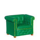 (image for) Contemporary Chesterfield Armchair Mid 1800s - Green