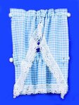 (image for) Kitchen Curtain Gingham Blue