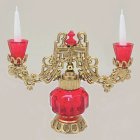 (image for) Candelabra - Red & Gold