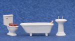 (image for) White Bath Set - 3pc