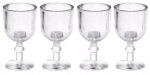 (image for) 4pc Clear Stemware Empty