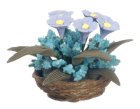 (image for) Flowers in a Basket Lavender & Blue