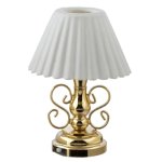 (image for) LED Ornate table Lamp w/ Plastic Fluted Shade