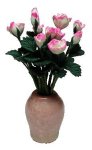 (image for) Vase w/12 Pink/White Roses