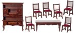 (image for) Mahogany Dining Room Set - 8pc