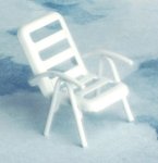 (image for) 1/2in Scale Lawn Chair - White