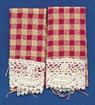 (image for) Dish Towel Country Red 2pc