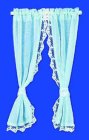 (image for) Curtain Tie Back Blue Ruffled Sheer