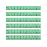 (image for) School Ruler Green 6pc