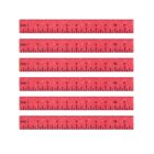 (image for) School Ruler Red 6pc