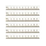 (image for) School Ruler White 6pc