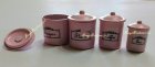 (image for) 4pc Canister Set w/ Lids Pink