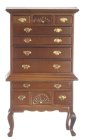 (image for) Queen Anne Hiboy Chest of Drawers - Walnut