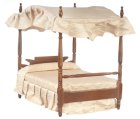 (image for) Canopy Double Bed - Walnut