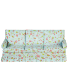 (image for) Blue Floral Sofa - Walnut