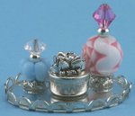 (image for) Perfume Tray w/ 2 Bottles & Powder Box