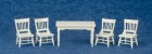 (image for) White Dining Room Table & 4 Chairs