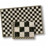 (image for) 1/2in Scale Black Check Faux Marble Sheet w/ Border