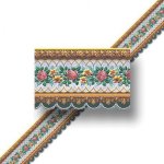 (image for) Floral Gofrado Wallpaper Border Sheet