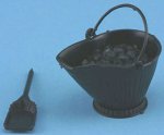 (image for) Coal Scuttle w/ Coal & Shovel Kit