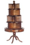 (image for) Round Bookcase Stand - Walnut