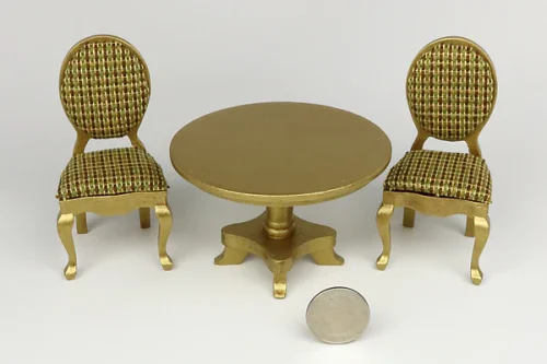 (image for) Gold Kitchen Table and Chairs