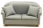 (image for) Gray Sofa w/ Pillows